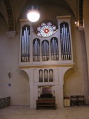 Orgue de choeur Mathis (1994) de l'église St-Martin, Olten. Cliché personnel (janvier 2008)