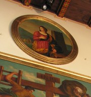 Médaillon peint par M. Disteli, 19ème s. (Santa Barbara). Cliché personnel (fév. 2008)