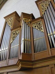 La superbe Montre de l'orgue de choeur Metzler. Cliché personnel