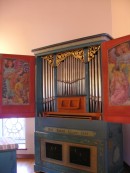 L'orgue de choeur à Montheron. Cliché personnel (fév. 2008)