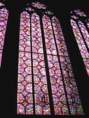 Sainte-Chapelle, Paris. Vitrail. Cliché personnel