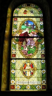 Autre vitrail Art Nouveau de R. Münger. Cliché personnel