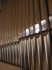 Tuyaux de l'orgue en façade. Cliché personnel
