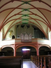 Vue intérieure en direction de l'orgue (de 1964). Cliché personnel
