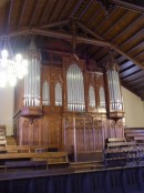 Vue générale de l'orgue du Temple Farel, une vénérable relique. Crédit: CD Archives EREN / Leibundgut