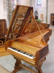 Le clavecin italien dans son entier. Oeuvre de J.M. Chabloz. Cliché personnel