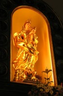 Statue de la Vierge remarquable, Minusio. Cliché personnel (fin mai 2008)