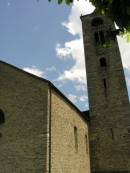Vue de l'église San Giulio, Roveredo. Cliché personnel (fin mai 2008)