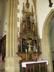 Vue de l'autel secondaire droit de la nef. Cliché personnel